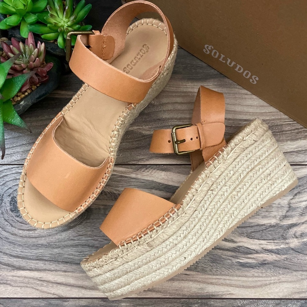NIB Soludos Minorca Platform Espadrille Sandal